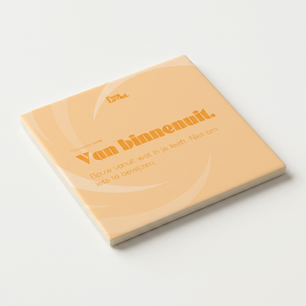 Studiofoto liggend van bovenaf