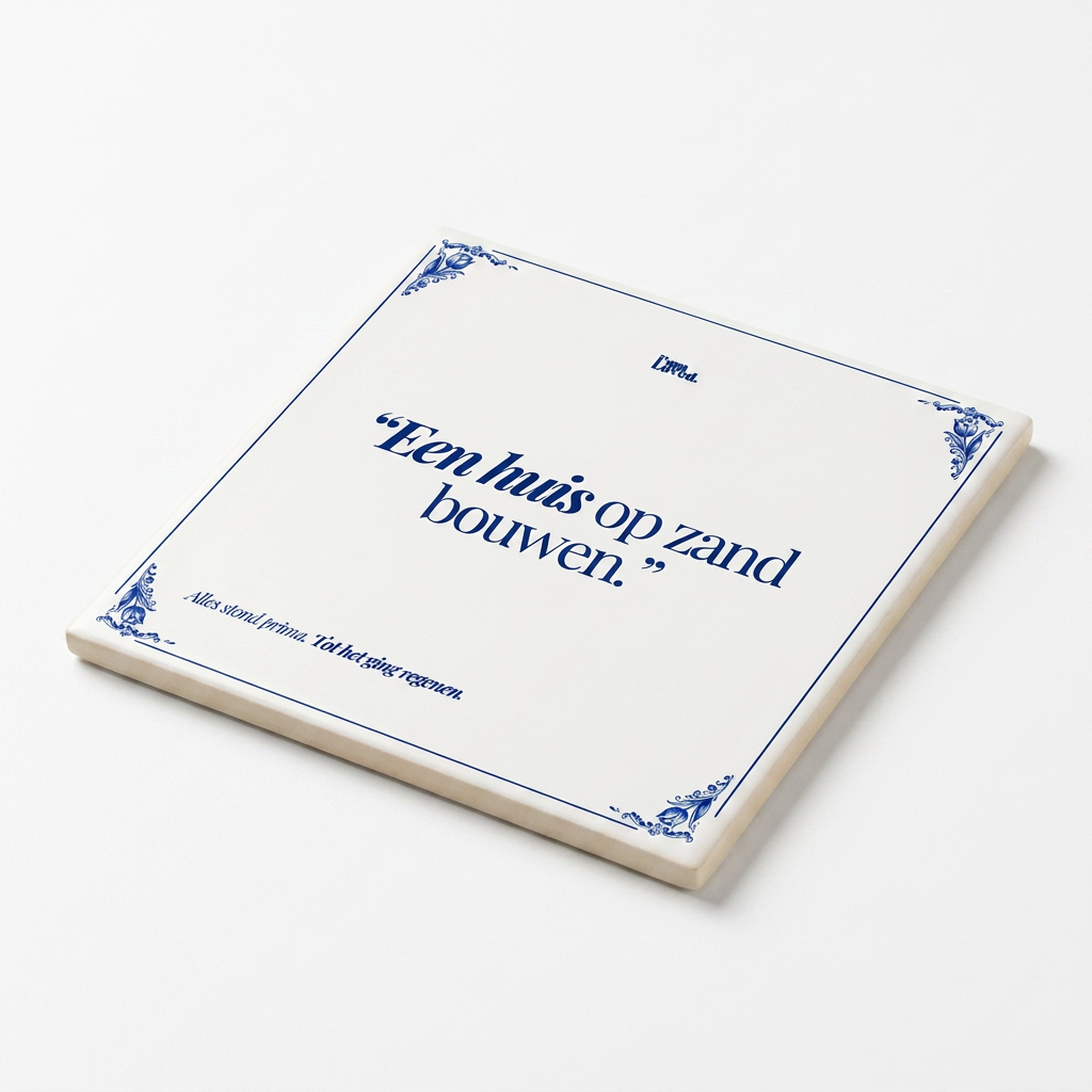 Studiofoto liggend van bovenaf