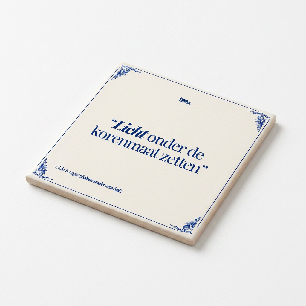 Studiofoto liggend van bovenaf