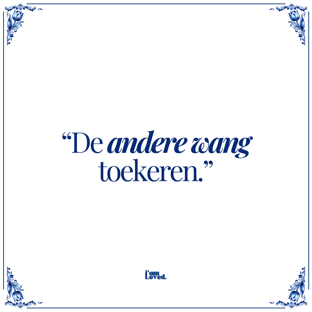 De andere wang toekeren